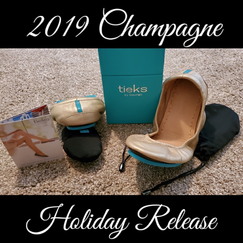 2019 Special Release  *Champagne Tieks* Size 7